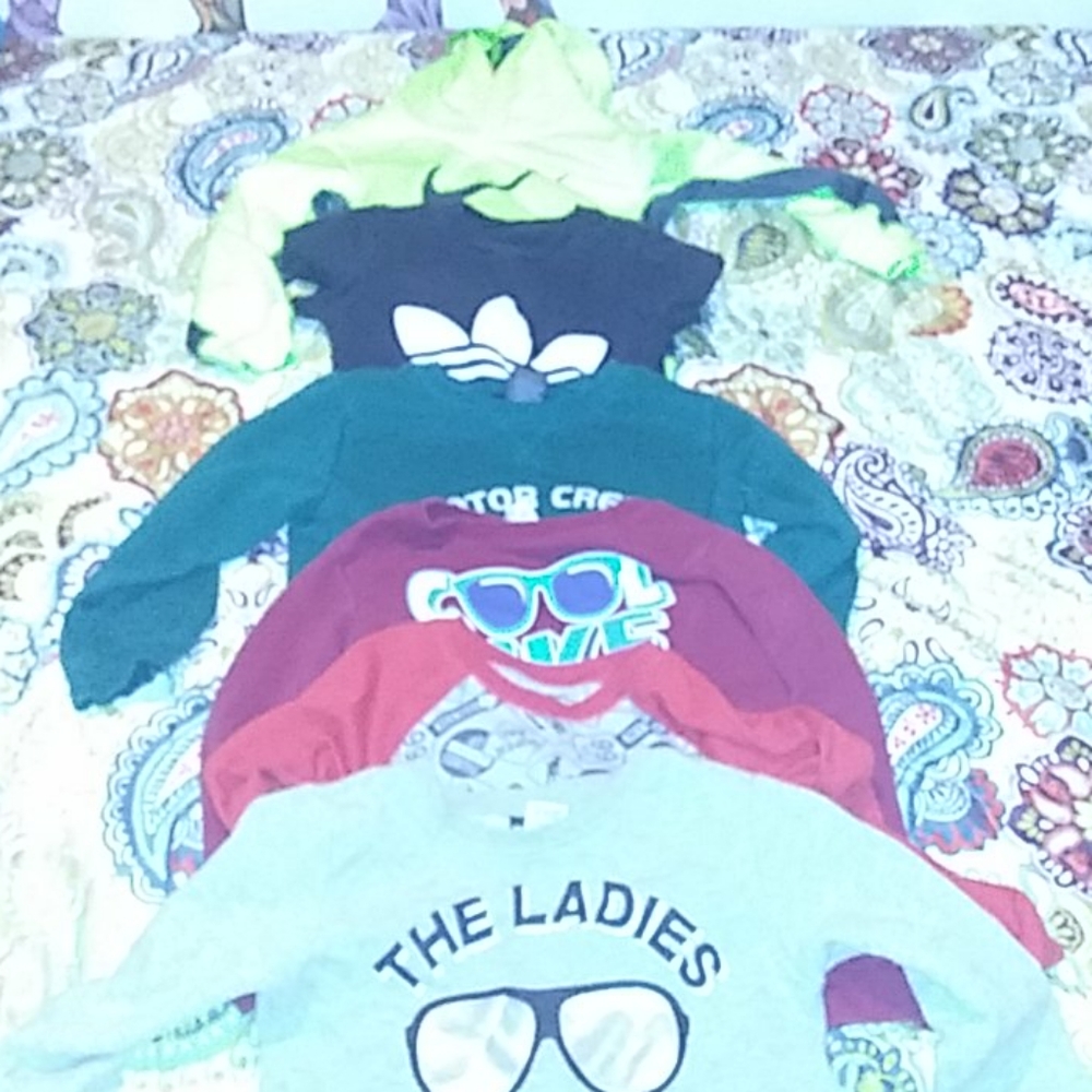 4 sweatshirts 1 tee one doodie
